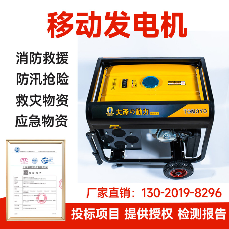 小型7KW汽油发电机TO7900ET