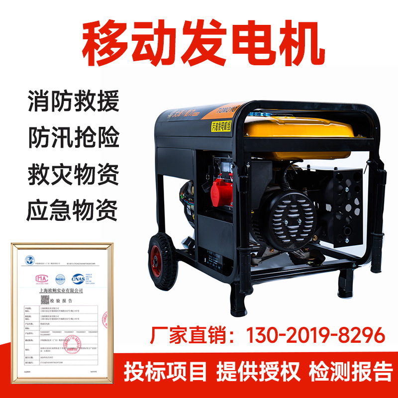小型7KW汽油发电机TO7900ET