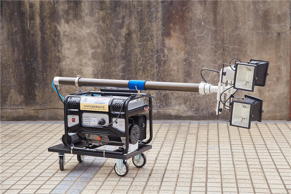 施工工地常见的全方位自动泛光工作灯配置是怎样的-大泽动力官网_大泽动力发电机_大泽动力发电电焊机_大泽动力厂家