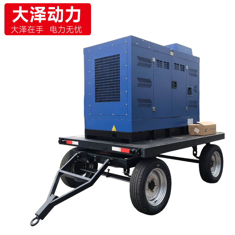 大泽动力400A柴油发电电焊机一体机TO400A-J 移动拖车