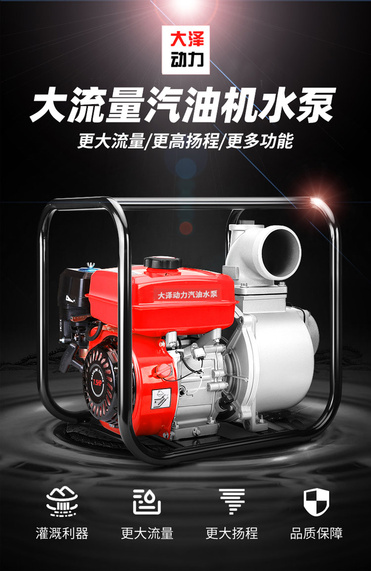 2寸汽油自吸水泵TOTO20EW-大泽动力官网_大泽动力发电机_大泽动力发电电焊机_大泽动力厂家