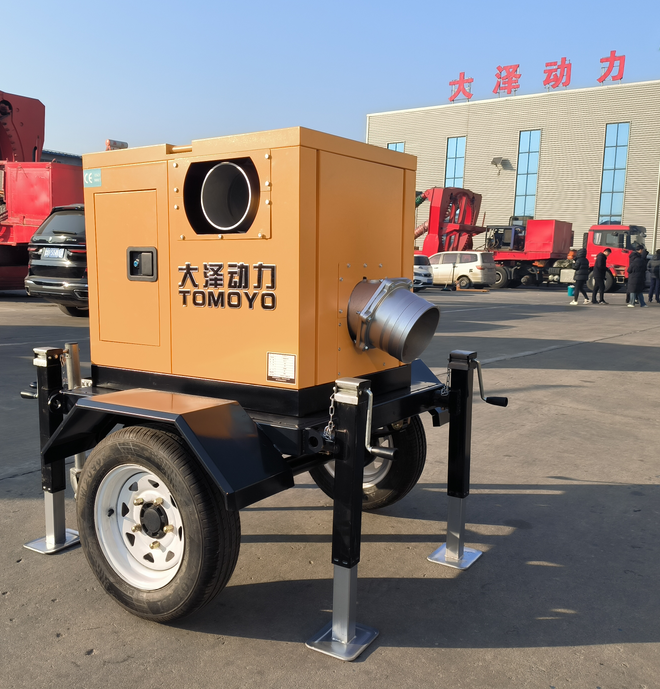 移动防汛泵8寸柴油机自吸强排泵-大泽动力官网_大泽动力发电机_大泽动力发电电焊机_大泽动力厂家