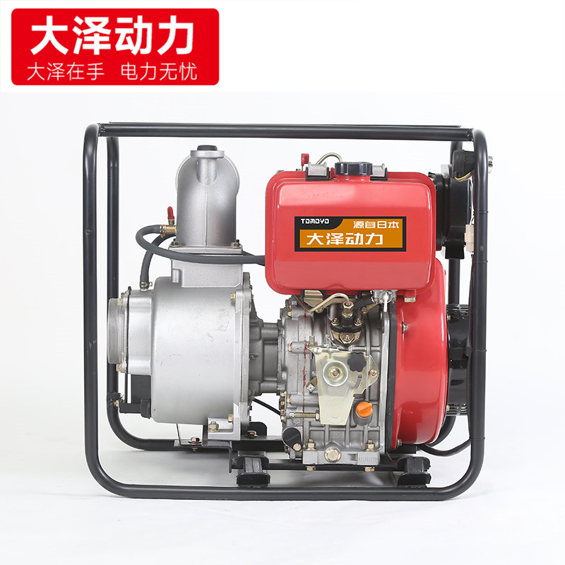 移动式4寸柴油机水泵 自吸泵大流量电启动