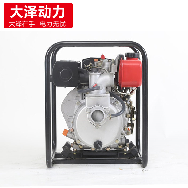 移动式4寸柴油机水泵 自吸泵大流量电启动