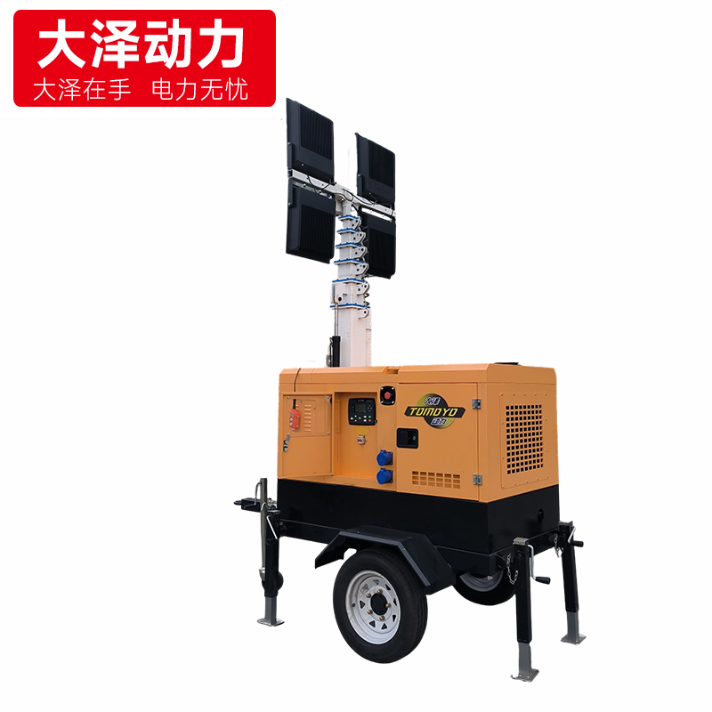 液压照明灯塔 应急施工拖车移动照明车-大泽动力官网_大泽动力发电机_大泽动力发电电焊机_大泽动力厂家