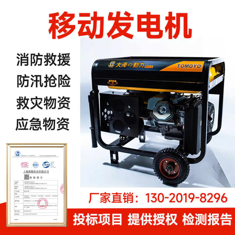 8KW汽油发电机组TO9000ET 单三相电压