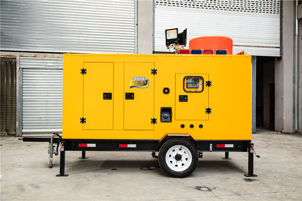 移动发电排水泵车500立方大流量轻型永磁潜水泵